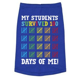 My Students Survived 100 Days Of Me Funny Teachers Cool Gift Doggie Tank