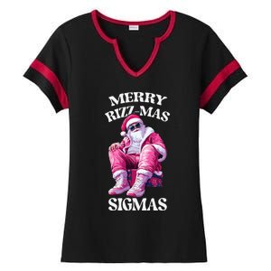 Merry Sigmas Santa Rizzler Ladies Halftime Notch Neck Tee