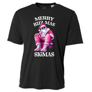 Merry Sigmas Santa Rizzler Cooling Performance Crew T-Shirt