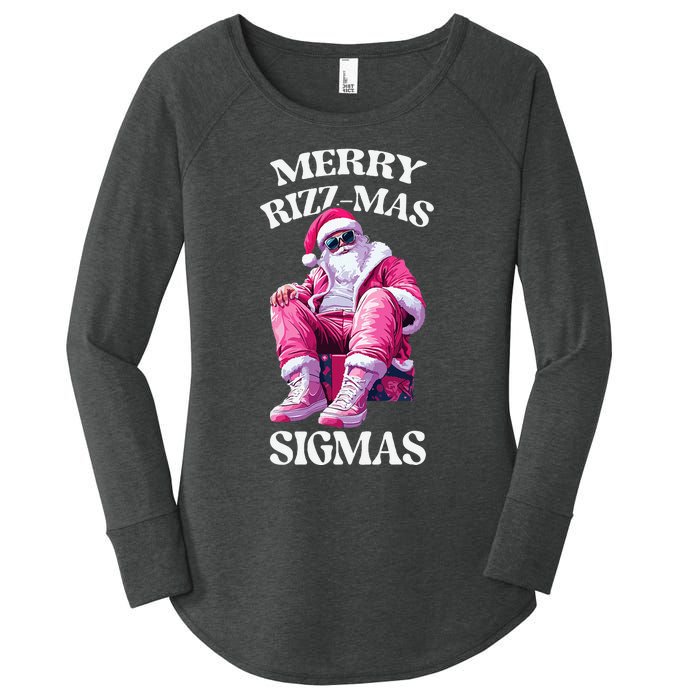 Merry Sigmas Santa Rizzler Women's Perfect Tri Tunic Long Sleeve Shirt