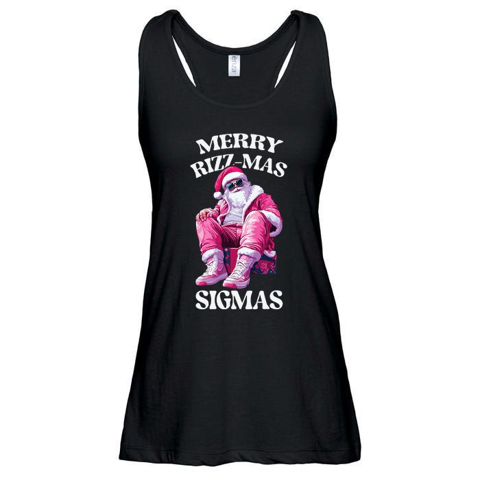 Merry Sigmas Santa Rizzler Ladies Essential Flowy Tank