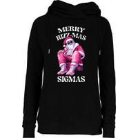 Merry Sigmas Santa Rizzler Womens Funnel Neck Pullover Hood