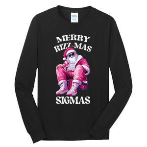 Merry Sigmas Santa Rizzler Tall Long Sleeve T-Shirt