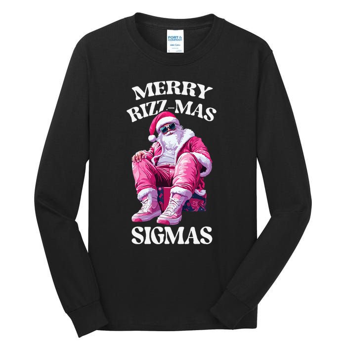 Merry Sigmas Santa Rizzler Tall Long Sleeve T-Shirt