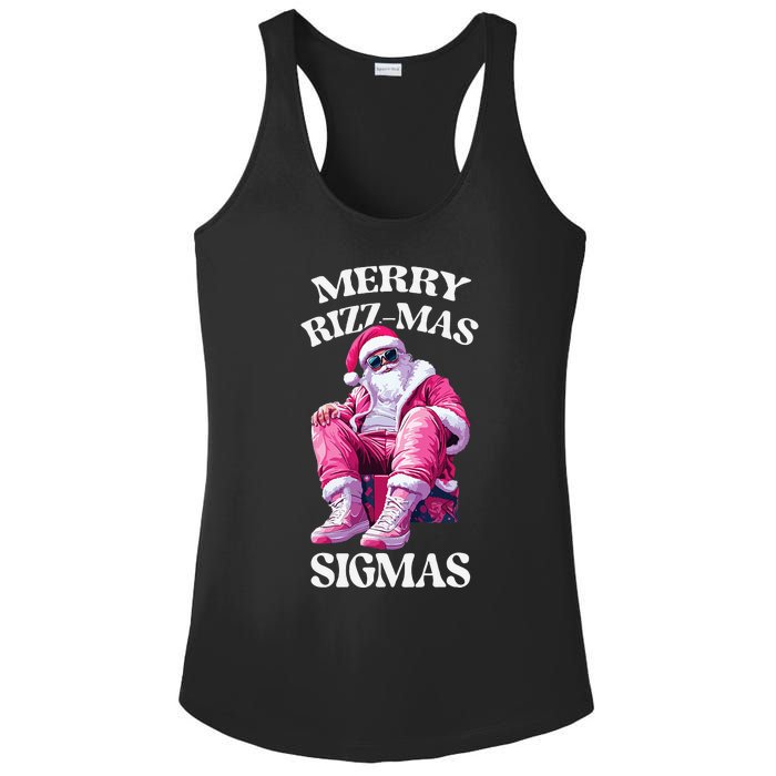 Merry Sigmas Santa Rizzler Ladies PosiCharge Competitor Racerback Tank