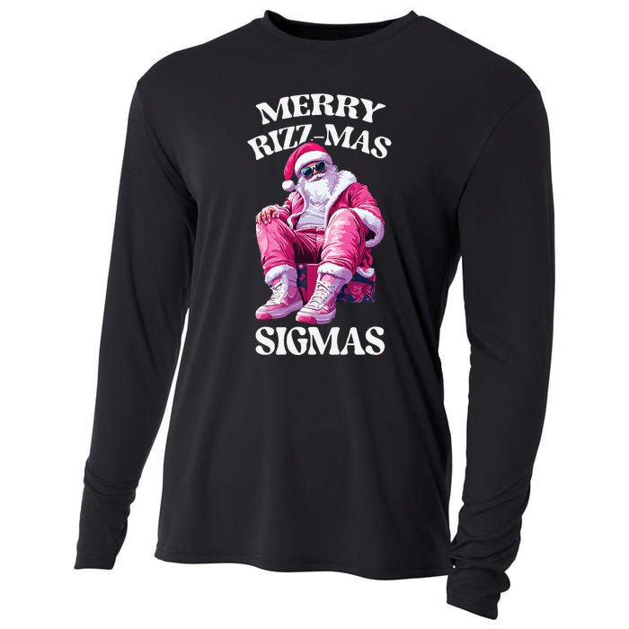 Merry Sigmas Santa Rizzler Cooling Performance Long Sleeve Crew