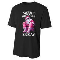 Merry Sigmas Santa Rizzler Performance Sprint T-Shirt