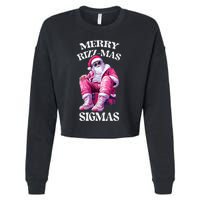 Merry Sigmas Santa Rizzler Cropped Pullover Crew