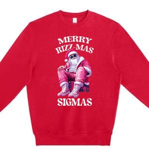 Merry Sigmas Santa Rizzler Premium Crewneck Sweatshirt