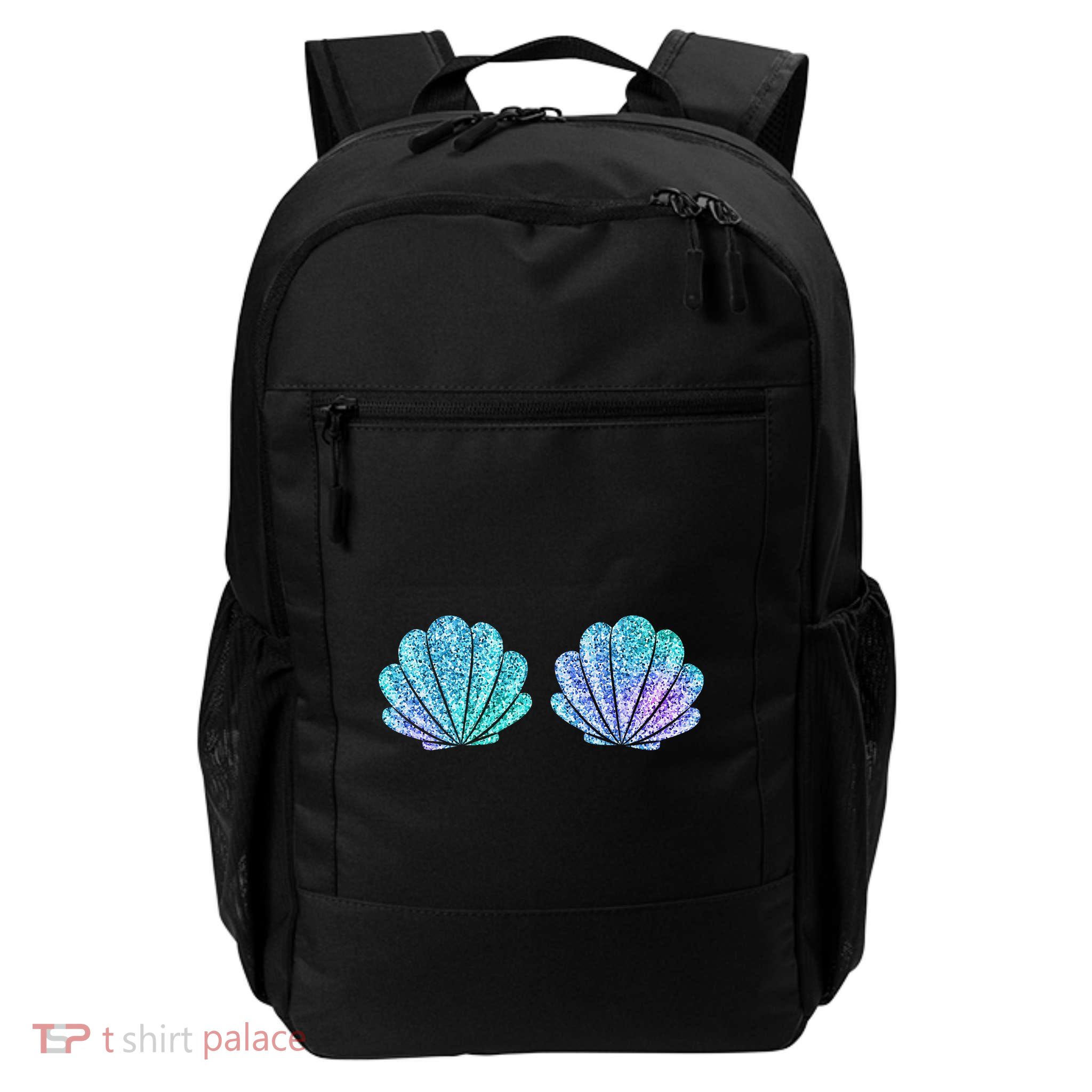 Mermaid Sea Shell Bra Halloween Costume Tops Backpack