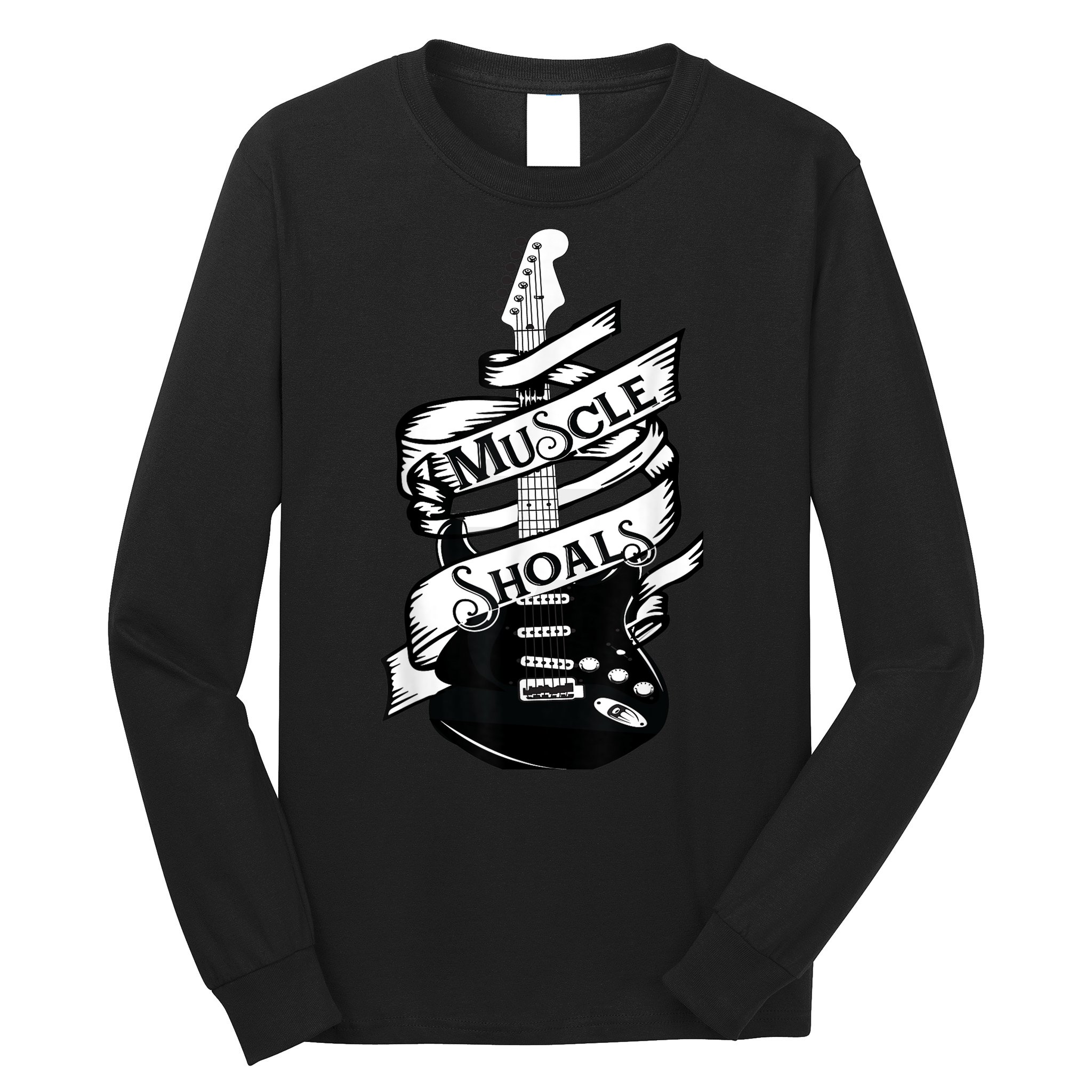Muscle Shoals Shirt Alabama Music Recording Studio Guitar Long Sleeve Shirt