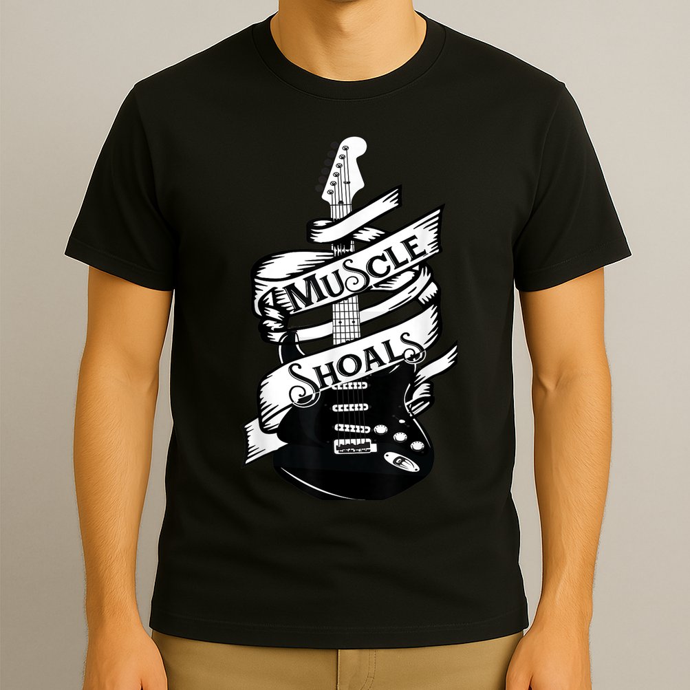 Muscle Shoals Shirt Alabama Music Recording Studio Guitar T-Shirt
