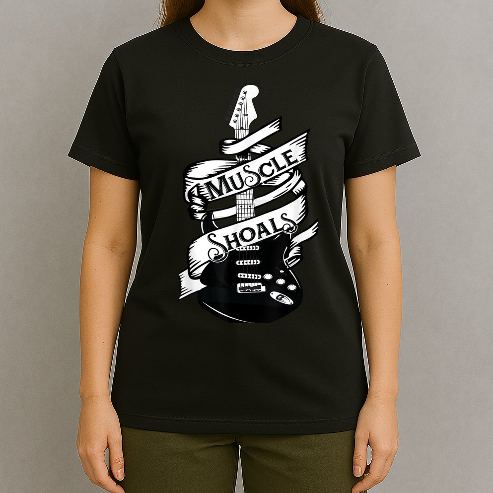 Muscle Shoals Shirt Alabama Music Recording Studio Guitar T-Shirt