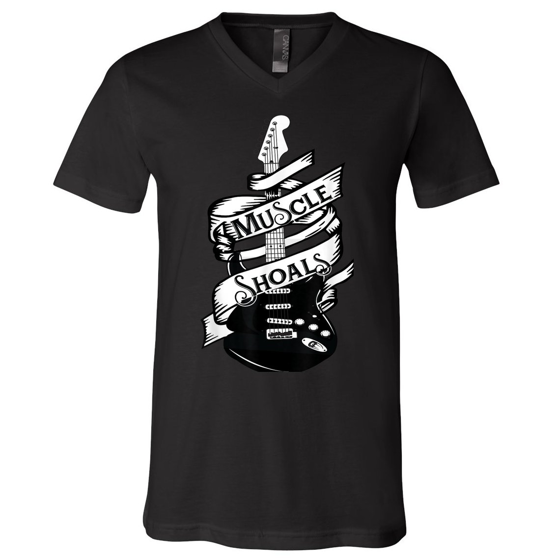 Muscle Shoals Shirt Alabama Music Recording Studio Guitar V-Neck T-Shirt