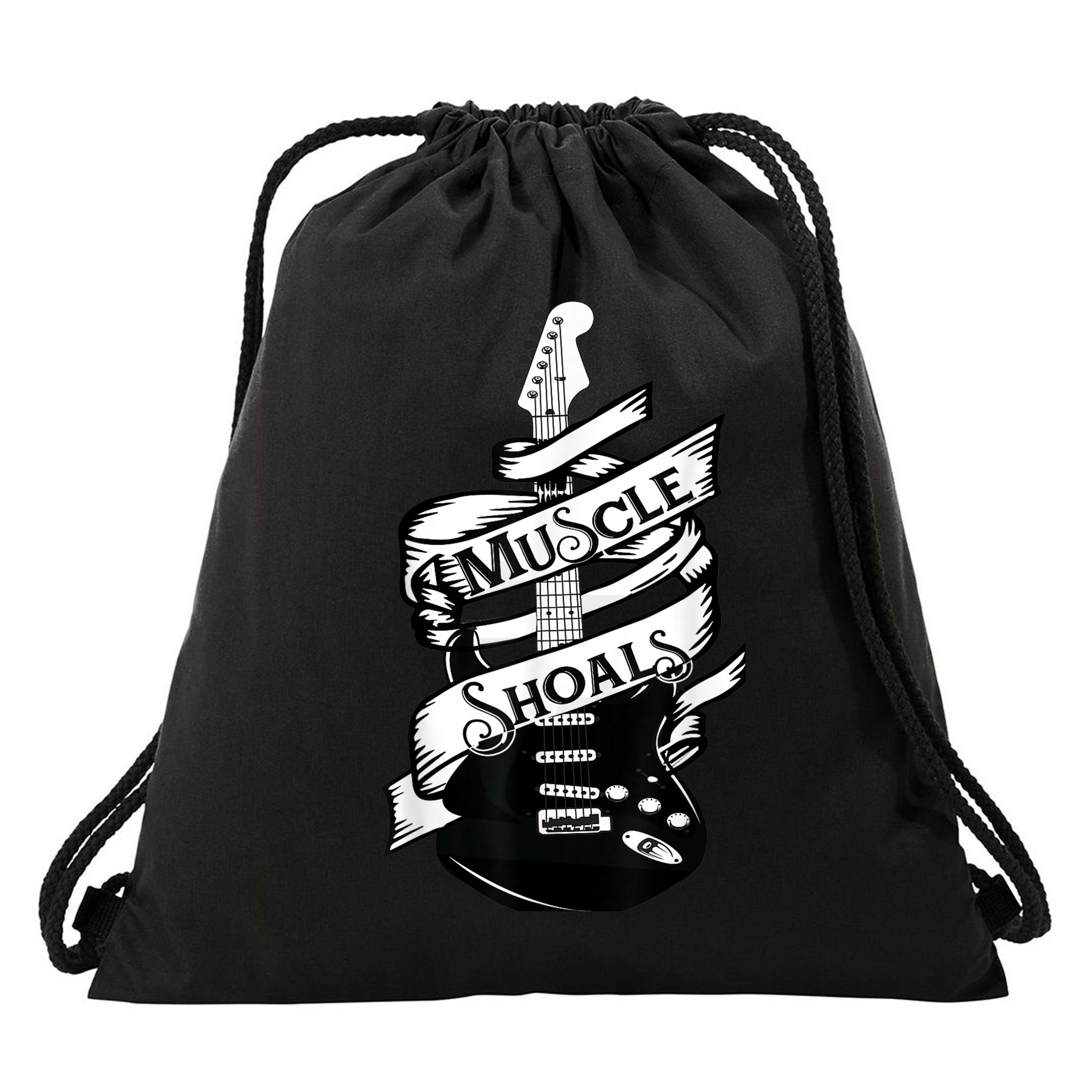 Muscle Shoals Shirt Alabama Music Recording Studio Guitar Drawstring Bag