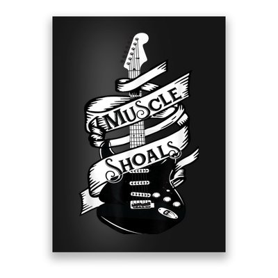 Muscle Shoals Shirt Alabama Music Recording Studio Guitar Poster