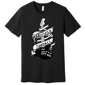 Muscle Shoals Shirt Alabama Music Recording Studio Guitar Premium T-Shirt