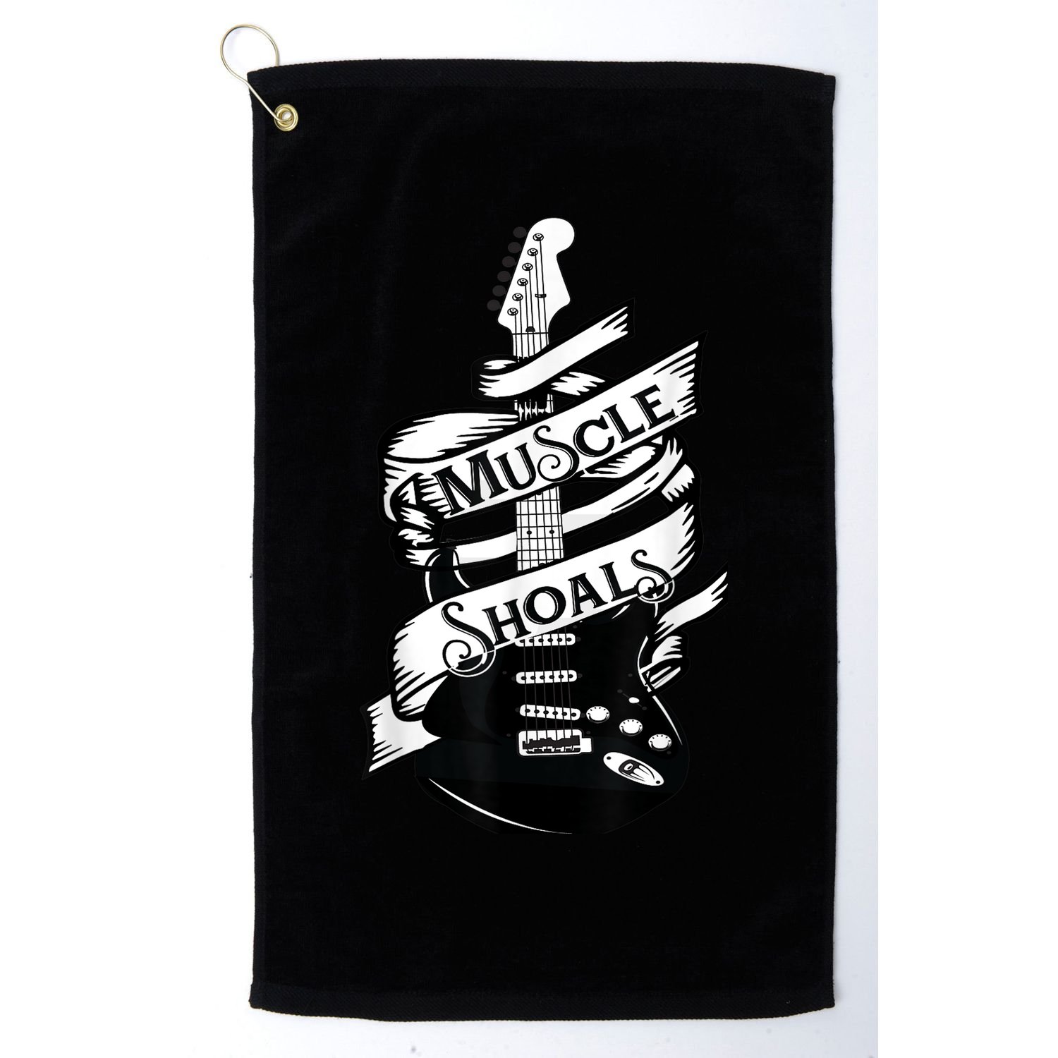 Muscle Shoals Shirt Alabama Music Recording Studio Guitar Golf Towel