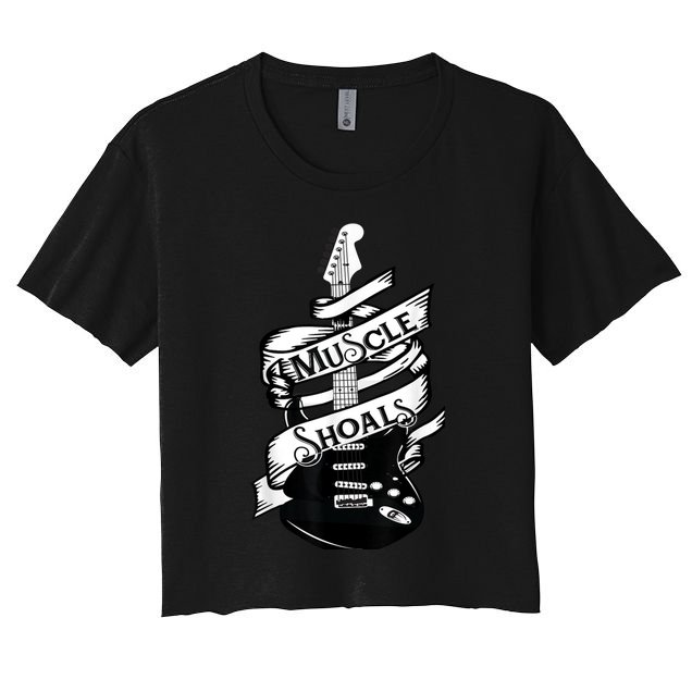 Muscle Shoals Shirt Alabama Music Recording Studio Guitar Crop Top