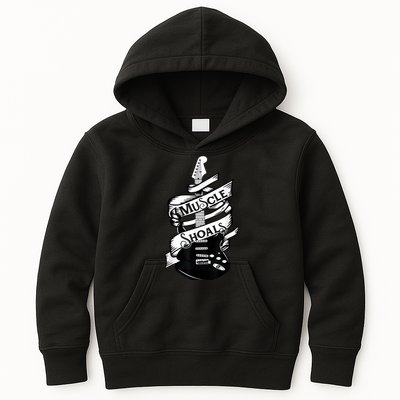 Muscle Shoals Shirt Alabama Music Recording Studio Guitar Kids Hoodie