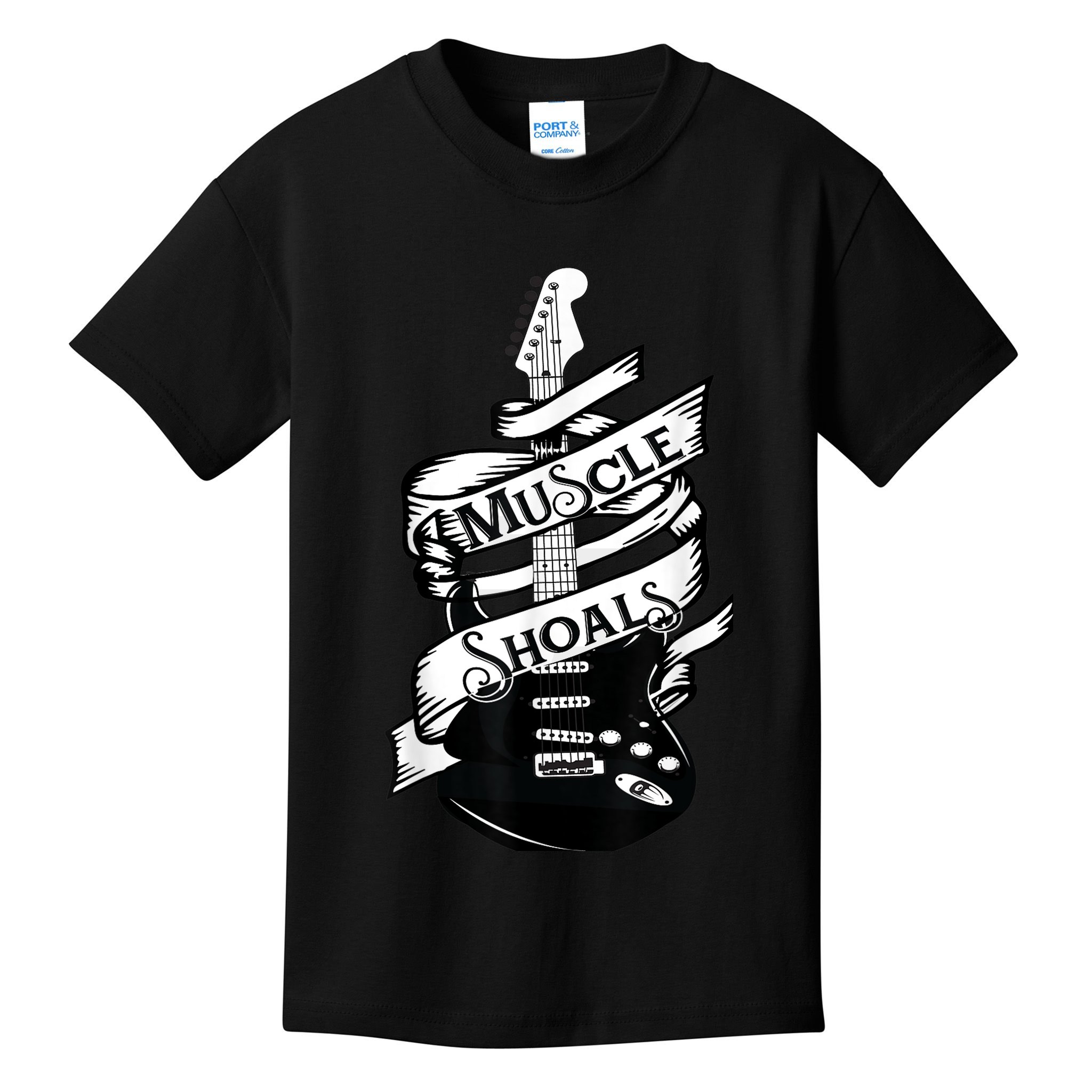 Muscle Shoals Shirt Alabama Music Recording Studio Guitar Kids T-Shirt