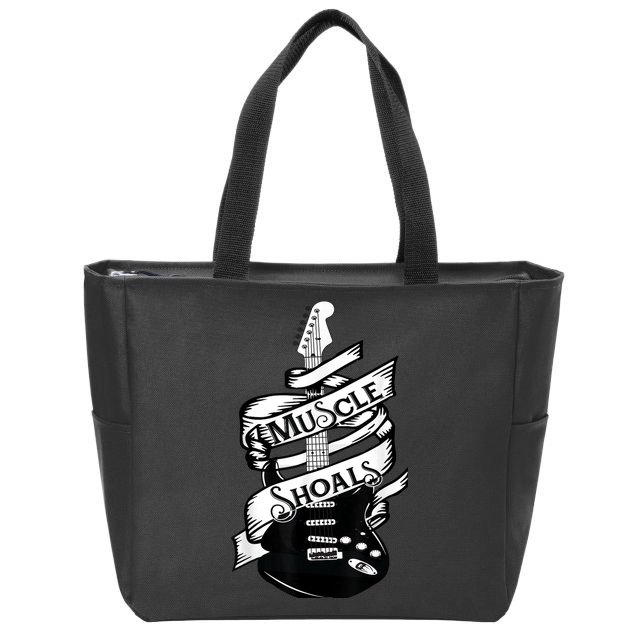 Muscle Shoals Shirt Alabama Music Recording Studio Guitar Zip Tote Bag