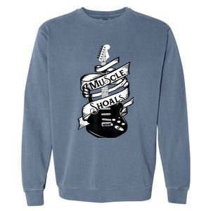 Muscle Shoals Shirt Alabama Music Recording Studio Guitar Garment-Dyed Sweatshirt