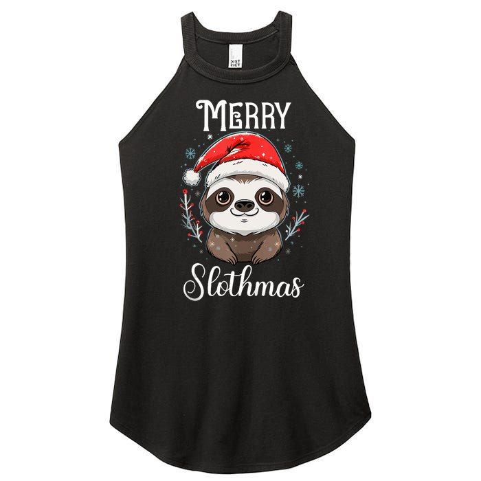 Merry Slothmas Sloth Christmas Tank Top Women's Perfect Tri Rocker Tank