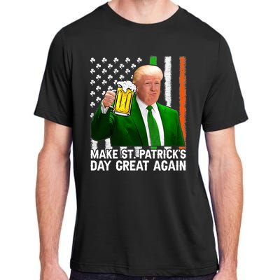 Make Saint St PatrickS Day Great Again Funny Trump Adult ChromaSoft Performance T-Shirt