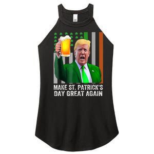 Make Saint St PatrickS Day Great Again Flag Funny Trump Women's Perfect Tri Rocker Tank