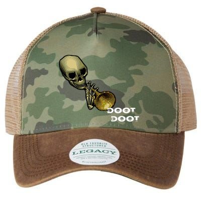 Mr Sketal Spooktober Mcdoot Doot Funny Humor Meme Funny Gift Legacy Tie Dye Trucker Hat
