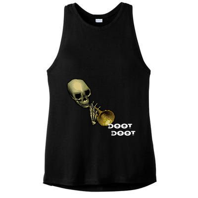 Mr Sketal Spooktober Mcdoot Doot Funny Humor Meme Funny Gift Ladies PosiCharge Tri-Blend Wicking Tank
