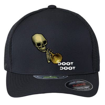 Mr Sketal Spooktober Mcdoot Doot Funny Humor Meme Funny Gift Flexfit Unipanel Trucker Cap