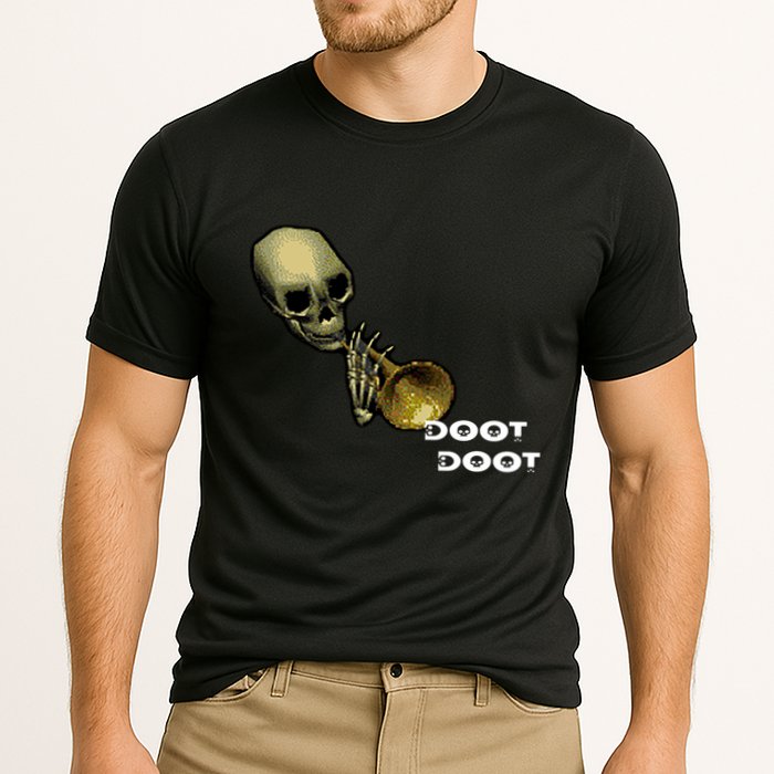 Mr Sketal Spooktober Mcdoot Doot Funny Humor Meme Funny Gift Performance Shirt