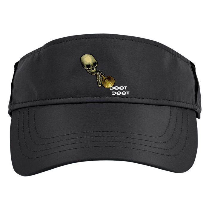 Mr Sketal Spooktober Mcdoot Doot Funny Humor Meme Funny Gift Adult Drive Performance Visor