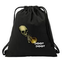 Mr Sketal Spooktober Mcdoot Doot Funny Humor Meme Funny Gift Drawstring Bag