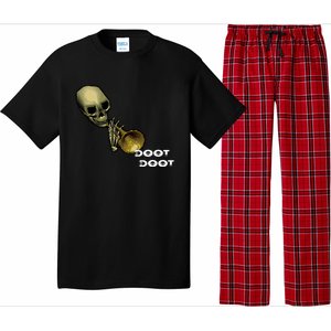 Mr Sketal Spooktober Mcdoot Doot Funny Humor Meme Funny Gift Pajama Set