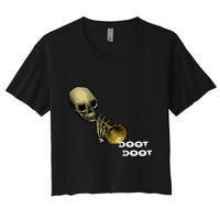 Mr Sketal Spooktober Mcdoot Doot Funny Humor Meme Funny Gift Crop Top