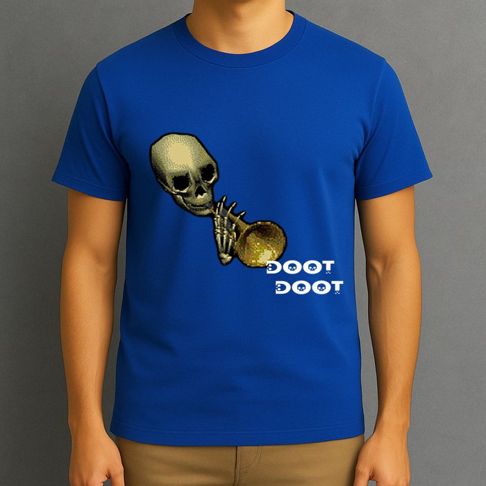 Mr Sketal Spooktober Mcdoot Doot Funny Humor Meme Funny Gift T-Shirt