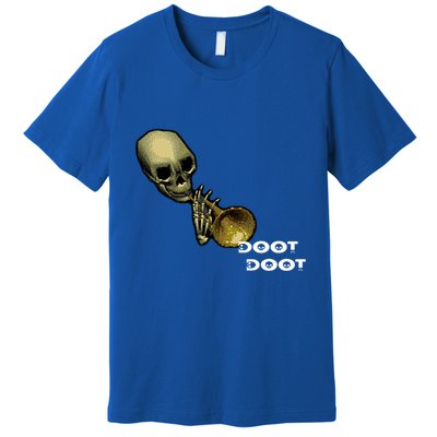 Mr Sketal Spooktober Mcdoot Doot Funny Humor Meme Funny Gift Premium T-Shirt