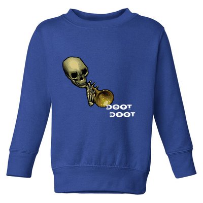 Mr Sketal Spooktober Mcdoot Doot Funny Humor Meme Funny Gift Toddler Sweatshirt