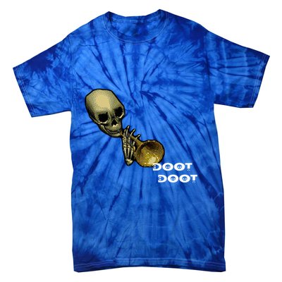 Mr Sketal Spooktober Mcdoot Doot Funny Humor Meme Funny Gift Tie-Dye T-Shirt