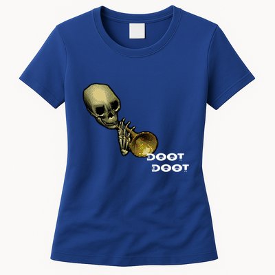 Mr Sketal Spooktober Mcdoot Doot Funny Humor Meme Funny Gift Womens T-Shirt