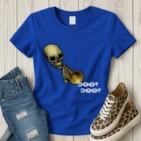 Mr Sketal Spooktober Mcdoot Doot Funny Humor Meme Funny Gift Womens T-Shirt