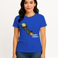 Mr Sketal Spooktober Mcdoot Doot Funny Humor Meme Funny Gift Womens T-Shirt