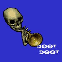 Mr Sketal Spooktober Mcdoot Doot Funny Humor Meme Funny Gift Short Acrylic Beanie
