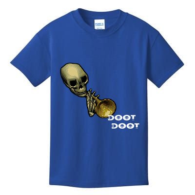 Mr Sketal Spooktober Mcdoot Doot Funny Humor Meme Funny Gift Kids T-Shirt