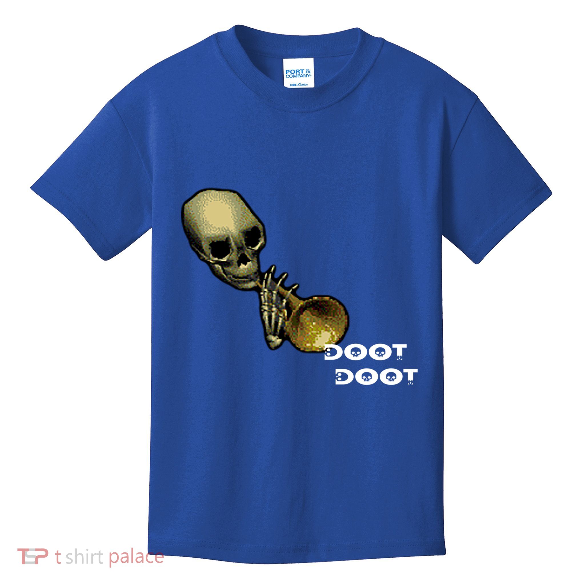 Mr Sketal Spooktober Mcdoot Doot Funny Humor Meme Funny Gift Kids T-Shirt