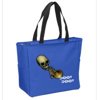 Mr Sketal Spooktober Mcdoot Doot Funny Humor Meme Funny Gift Zip Tote Bag