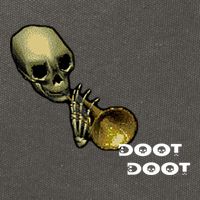 Mr Sketal Spooktober Mcdoot Doot Funny Humor Meme Funny Gift Cotton Canvas Backpack